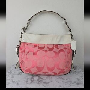 Coach purse pink canvas